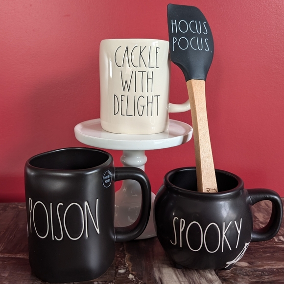 Rae Dunn Other - ❌SOLD❌Rae Dunn Halloween Mug Bundle (free spatula included!)